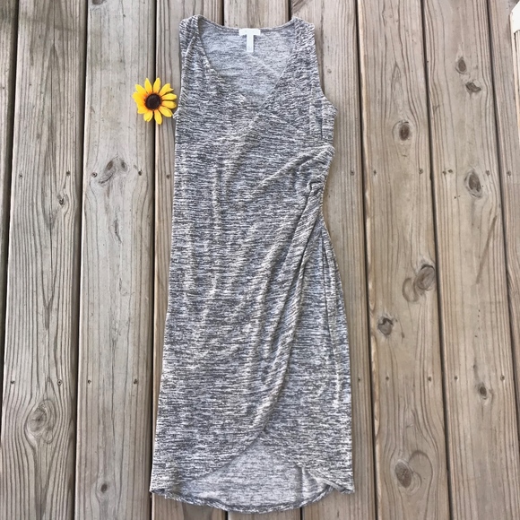 leith melange wrap dress